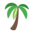 color style palm tree icon