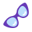color style 빈티지 안경 icon