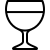 ios 17 outlined style wine glass icon