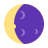 color style waning crescent icon