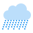 color style torrential rain icon