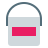 color style farbeimer mit etikett icon