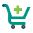 color style add shopping cart icon