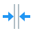 color style 수직 병합 icon