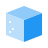 color style sugar cube icon