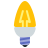 color style blunt bulb icon