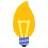 color style 촛불 전구 icon