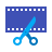 color style video trimming icon