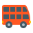 color style double decker bus icon