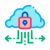 cloud data protection icon
