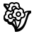 badges style flower bouquet icon