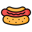 hot-dog-externo-futbol-americano-nawicon-contorno-color-nawicon icon