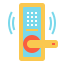 digital door lock icon