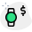 Send and receive money from smartwatch devices icon