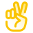 Língua de sinais V icon