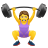 Woman Lifting Weights icon