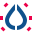 stencil style 갈증 icon