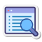 stickers style online search icon