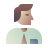 deco color style coconut cocktail icon