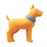 3d fluency style dog icon