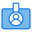 externe-id-büro-und-geschäft-creatype-blaues-feld-colourcreatype icon