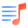 liquid glass color style 播放列表 icon