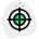 Accuracy targeting and aim the focus point center icon