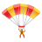 parachute-emoji icon