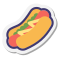 stickers style 핫도그 icon