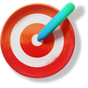 3d fluent style target icon