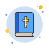 bubbles style holy bible icon