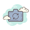cloud style cambiar cámara icon