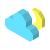 isometric color style night icon