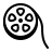 badges style film reel icon