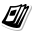 stickers duotone style magazine icon