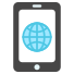 navigateur-mobile-externe-affaires-et-finance-flat-vol-2-vectorslab icon