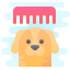 cute clipart style grooming icon