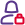 locking the profile of a single female user isolated on a white background icon