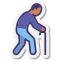 stickers style 노인 피부 유형 2 icon