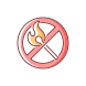 No Open Flame icon