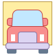 office l style semi truck icon