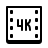 badges style 4k icon