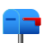 フラグが下がった閉じられたメールボックス icon