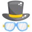 Hat and Glasses icon