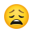 emoji style müdes gesicht icon