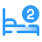 ベッド 2 台 icon