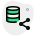 Share files on a database backup network icon