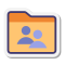 stickers style group folder icon