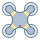 office m style drone bottom view icon