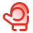 pulsar gradient style glove with snowball icon